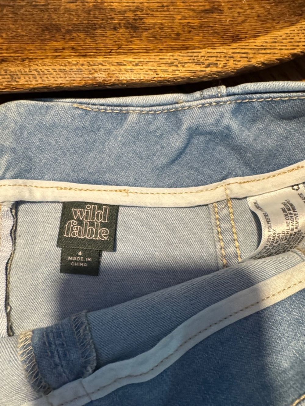 Wild Fable Denim Mini Skirt NWT - size 4 - Picture 3 of 3